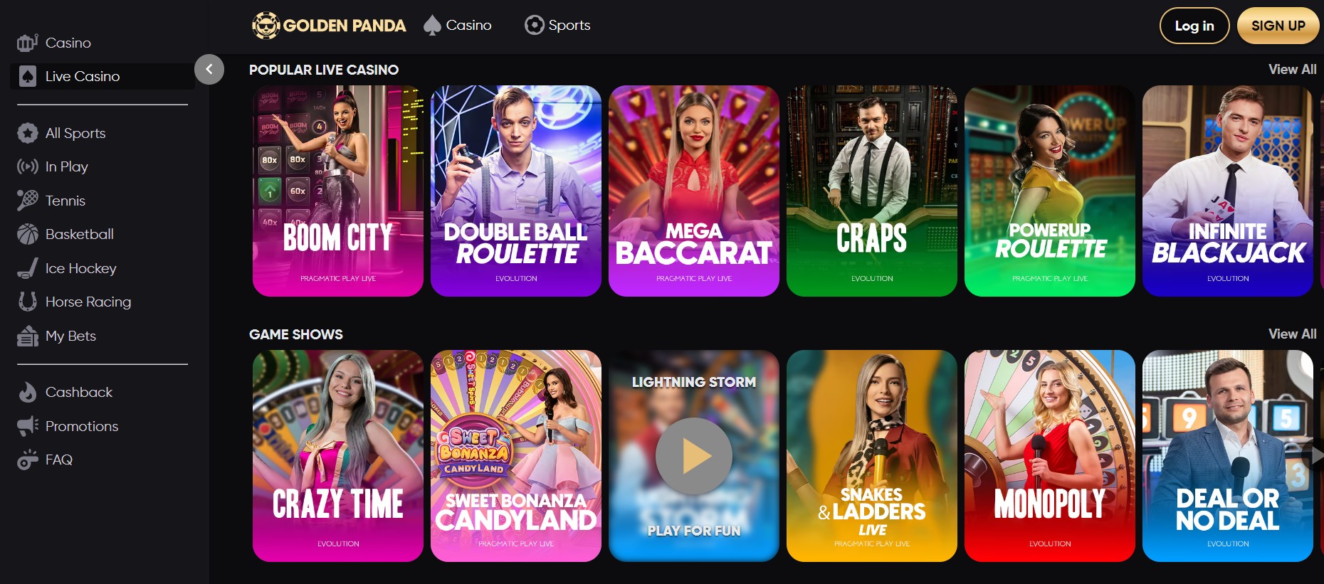 Die **Golden Panda Online Casino**-App im App Store, präsentiert mit lebendigen Grafiken und aufregenden Spielmöglichkeiten.
